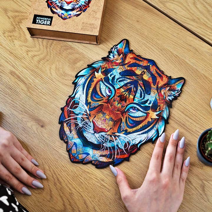 Woodlika – Großhandel Puzzle – Kinder – Woodlika Magische Tiere | Mächtiger Tiger Puzzle2