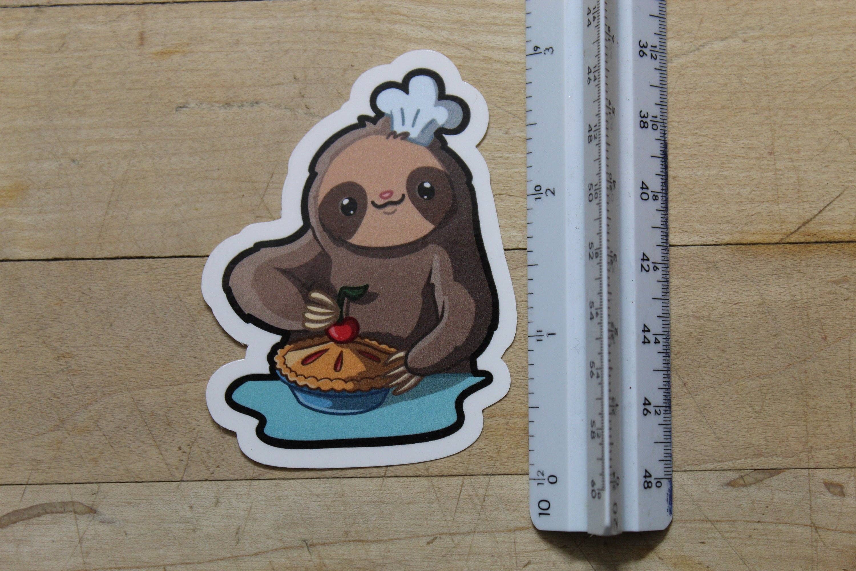 Mega Kawaii Cuties – Adesivo por atacado – Autocolante Sloth- Baker3