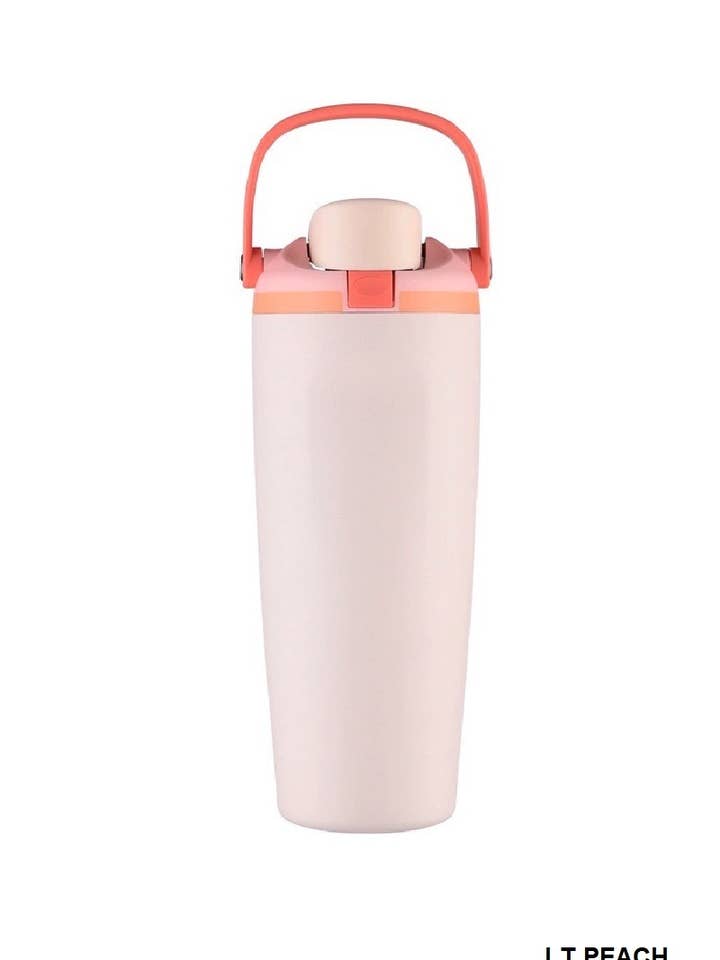 30 Oz Flip Sip Sway Stainless Steel Bottle for wholesale by Vanilla Monkey