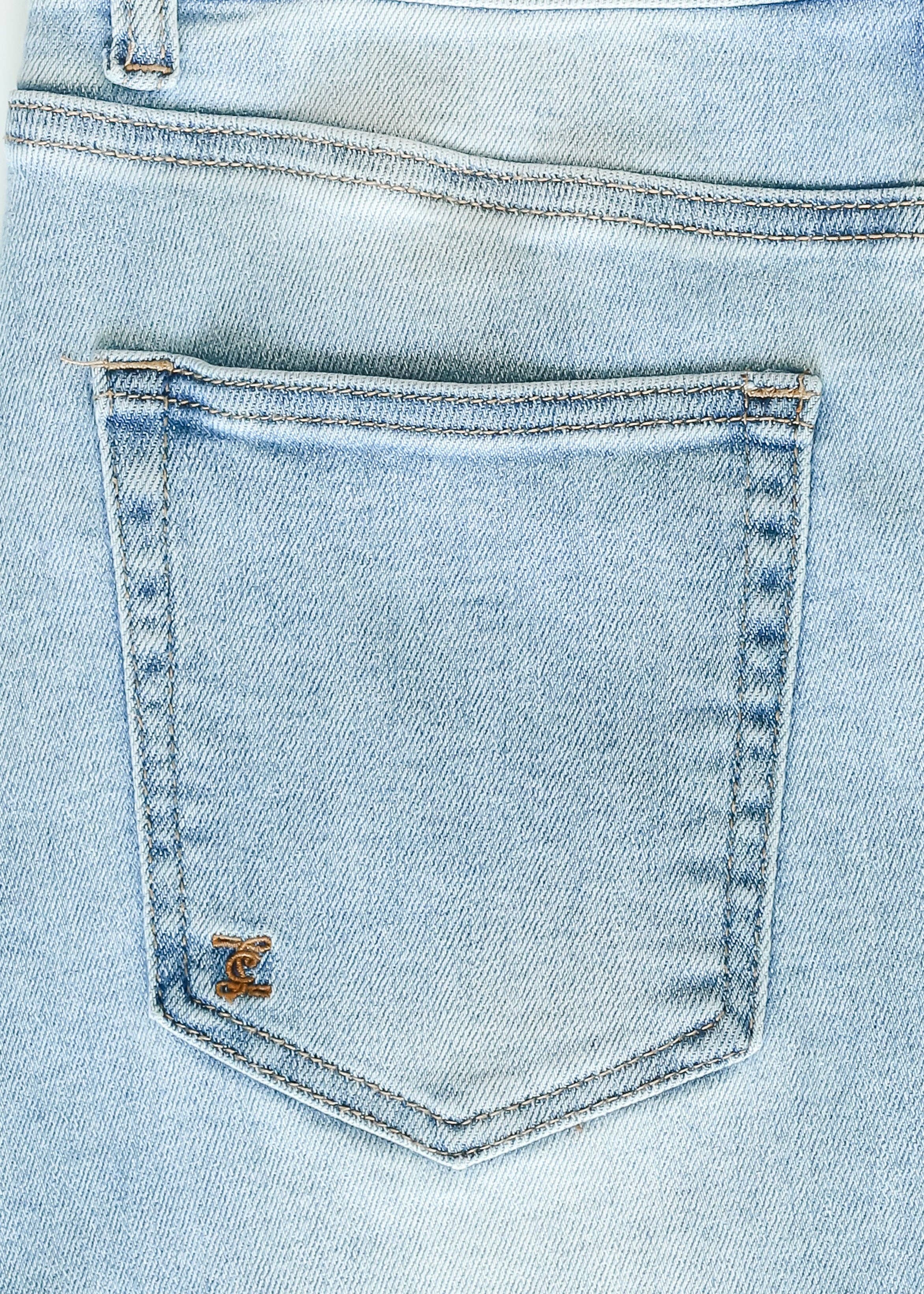 Inherit Clothing Company - Wholesale Skirt - Women's - Drew Raw Hem Midi Denim Skirt9