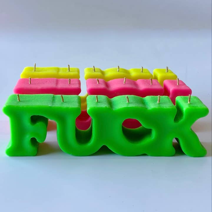 AngelInFlesh - Vente Bougies originales - Bougie Fuck Rose Fluo1