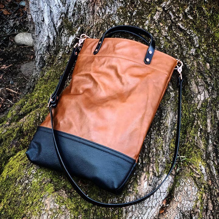 The Indy Satchel for wholesale by Ampersand Leather Co.