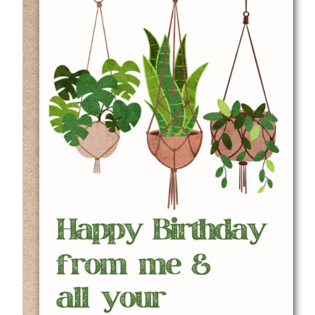 Kindred Paper Co. - Wholesale Birthday Card - Birthday Greeting Card-Plant Birthday-Artist Designed