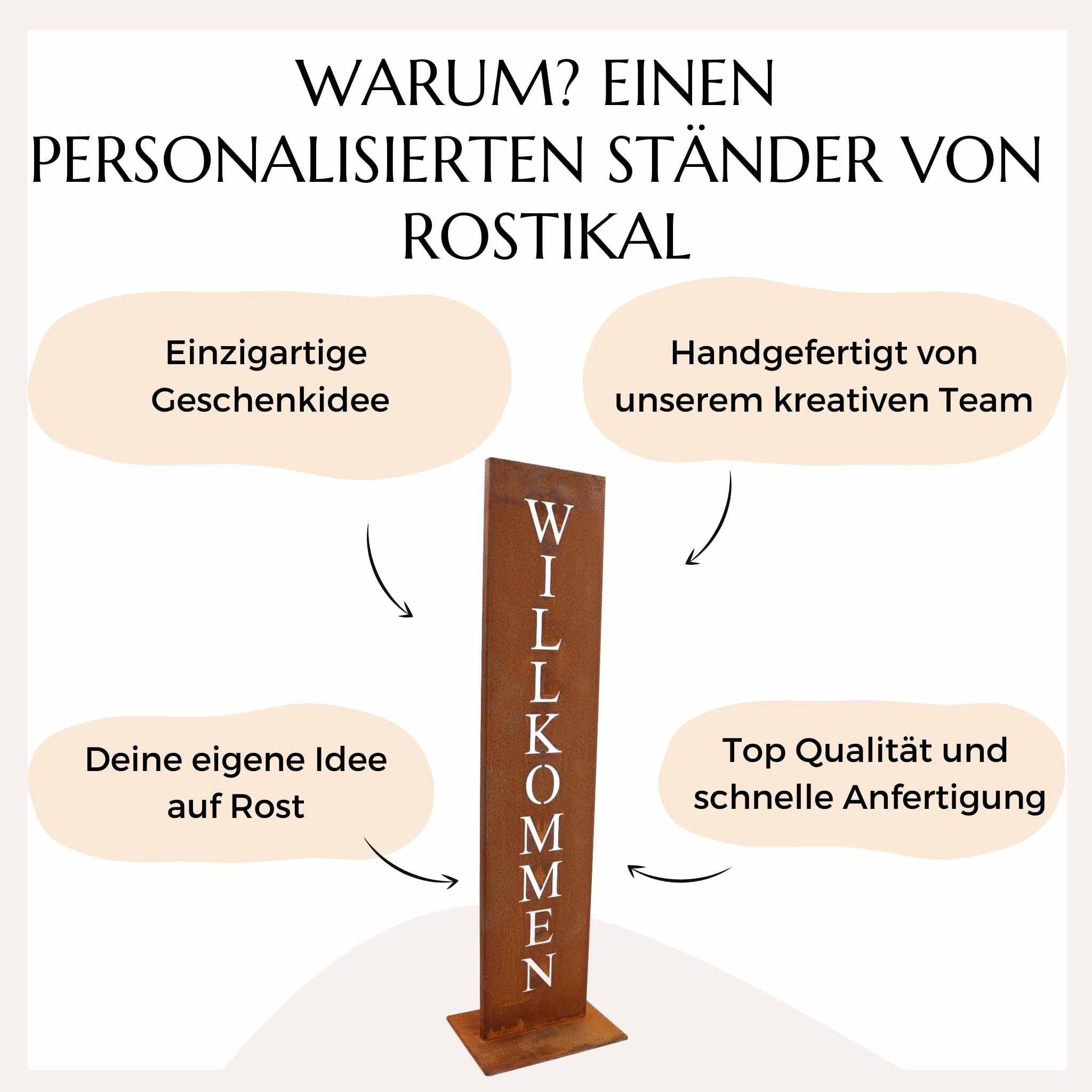 Rostikal – wholesale Sign – Personalized decoration with your own name5