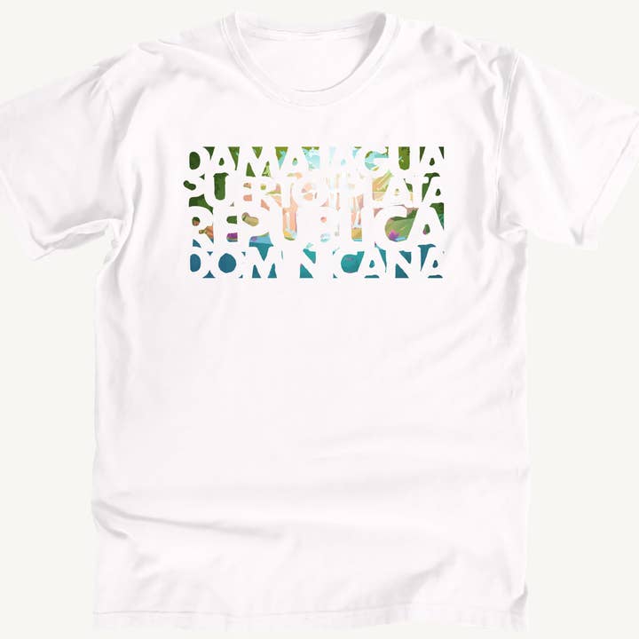 T-shirt Premium Cascatas de Puerto Plata por atacado de Salt Water Colours