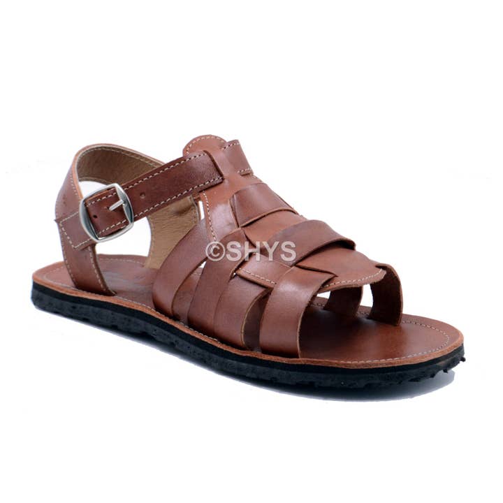 Sandalias mexicanas de cuero para hombre Tortoise Chedron Css-036-1 para venta al por mayor de SHYS