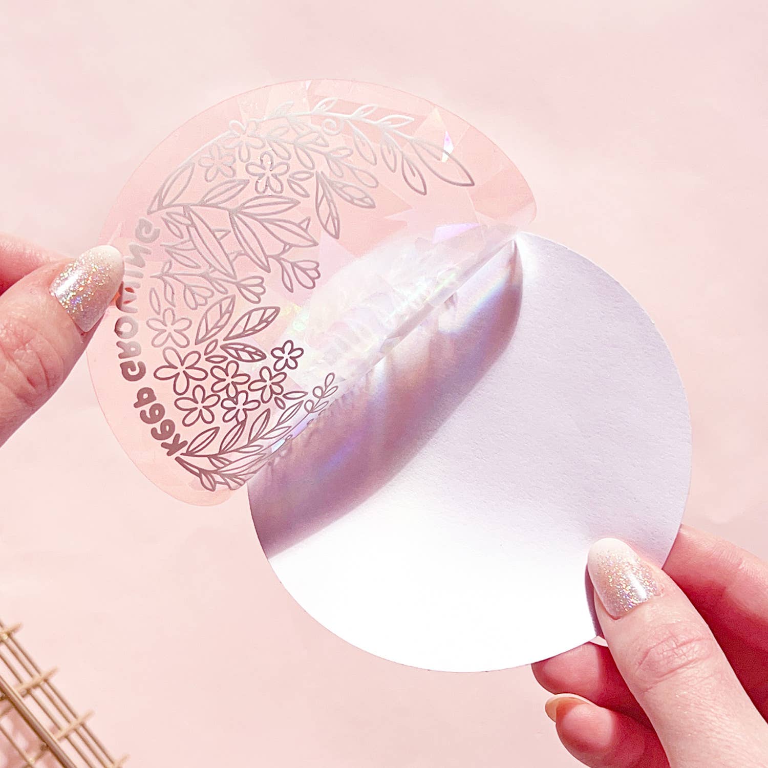 The Rosy Redhead - Wholesale Suncatcher - "Keep Growing" Suncatcher Window Decal Rainbow Sticker3