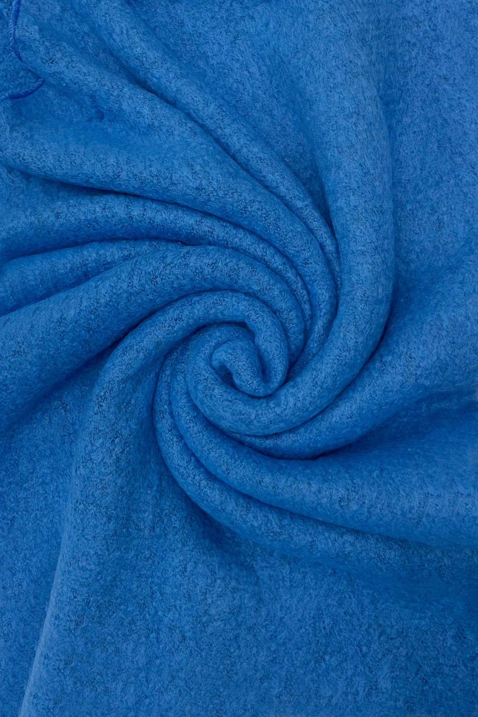 Fashion Scarf World - Wholesale Scarf - Women's - Plain Boucle Diagonal Edge Wool Scarf60