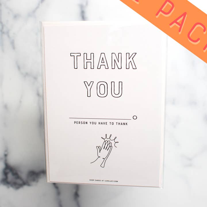 "Thank You" (2 pack set) for wholesale by I Like Lucy