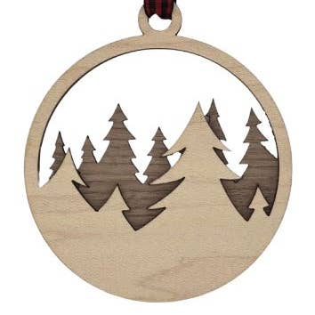 Skog julhelgen prydnad för wholesale av Woodlander Workshop