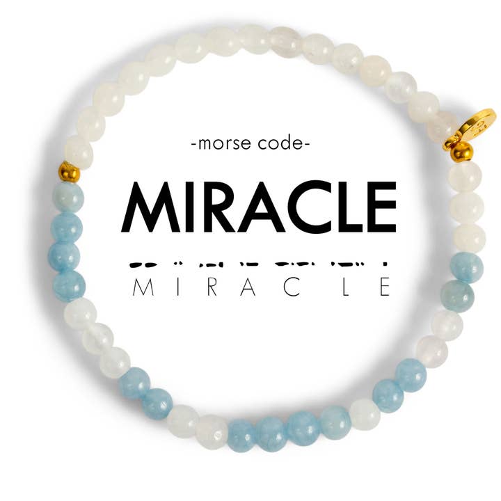 Morse Code Bracelet | MIRACLE for wholesale by ETHICGOODS