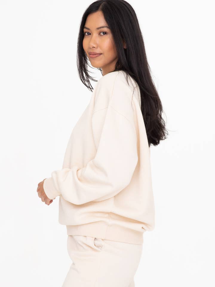 Mono B - Wholesale Sweatshirt - Women's - Oversized Fleece Sweatshirt