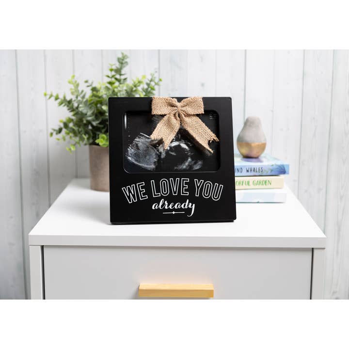 Kate & Milo - Wholesale Picture Frame - Kids & Baby - We Love You Already Sonogram Frame, Black4