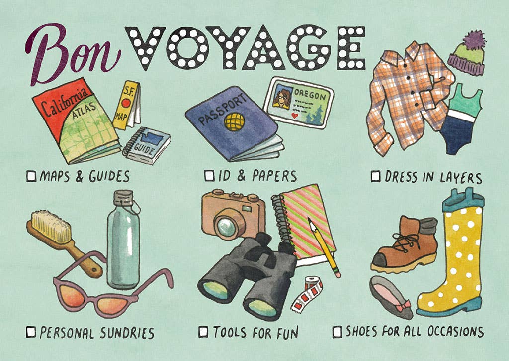 Anagram Press - Wholesale Postcard Set - Greetings From The Best Coast Book of 32 Postcards5