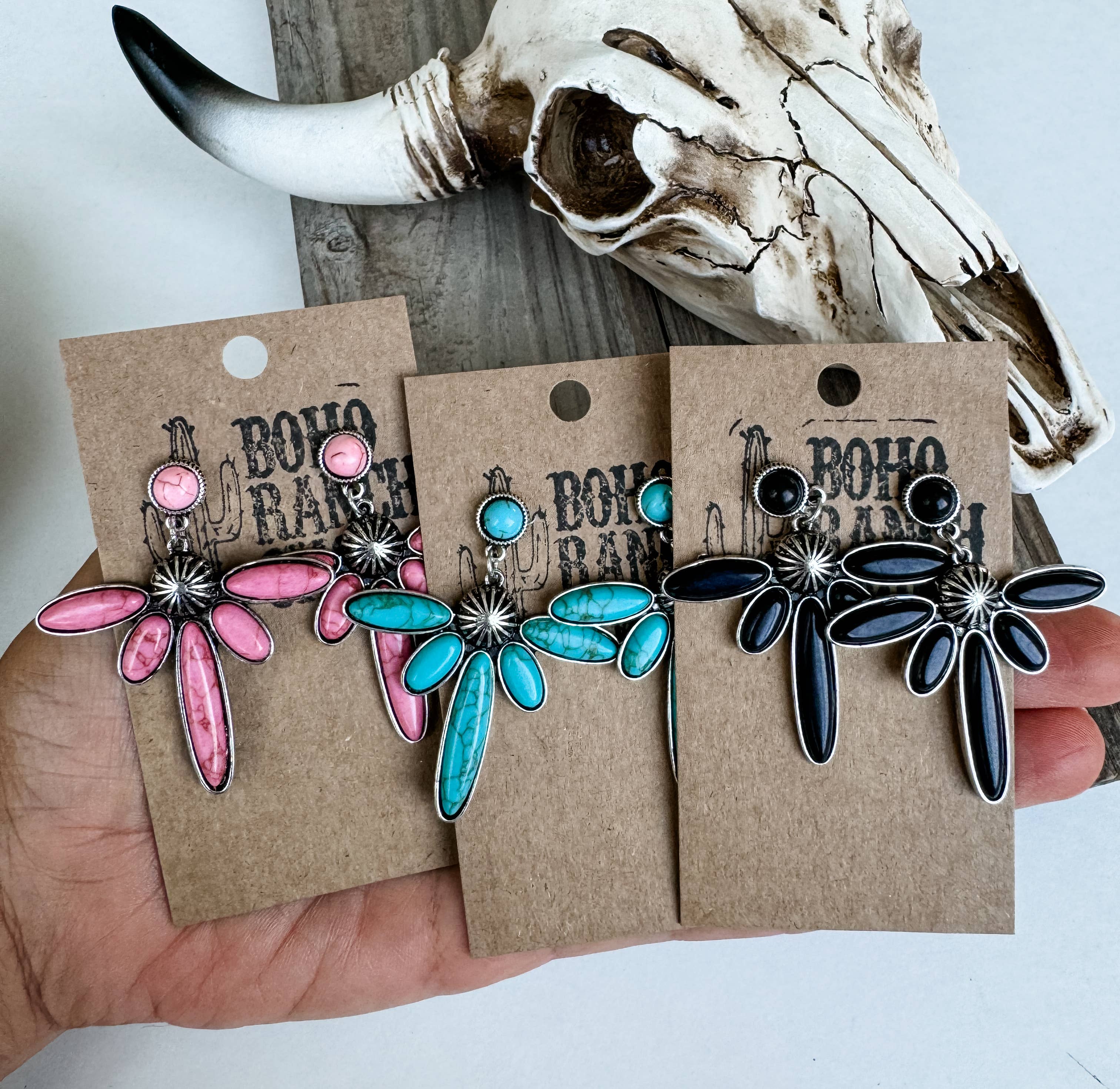 Boho Ranch Shop - Wholesale Stud/Post Earrings - Thunderbird Stud Western Earrings1