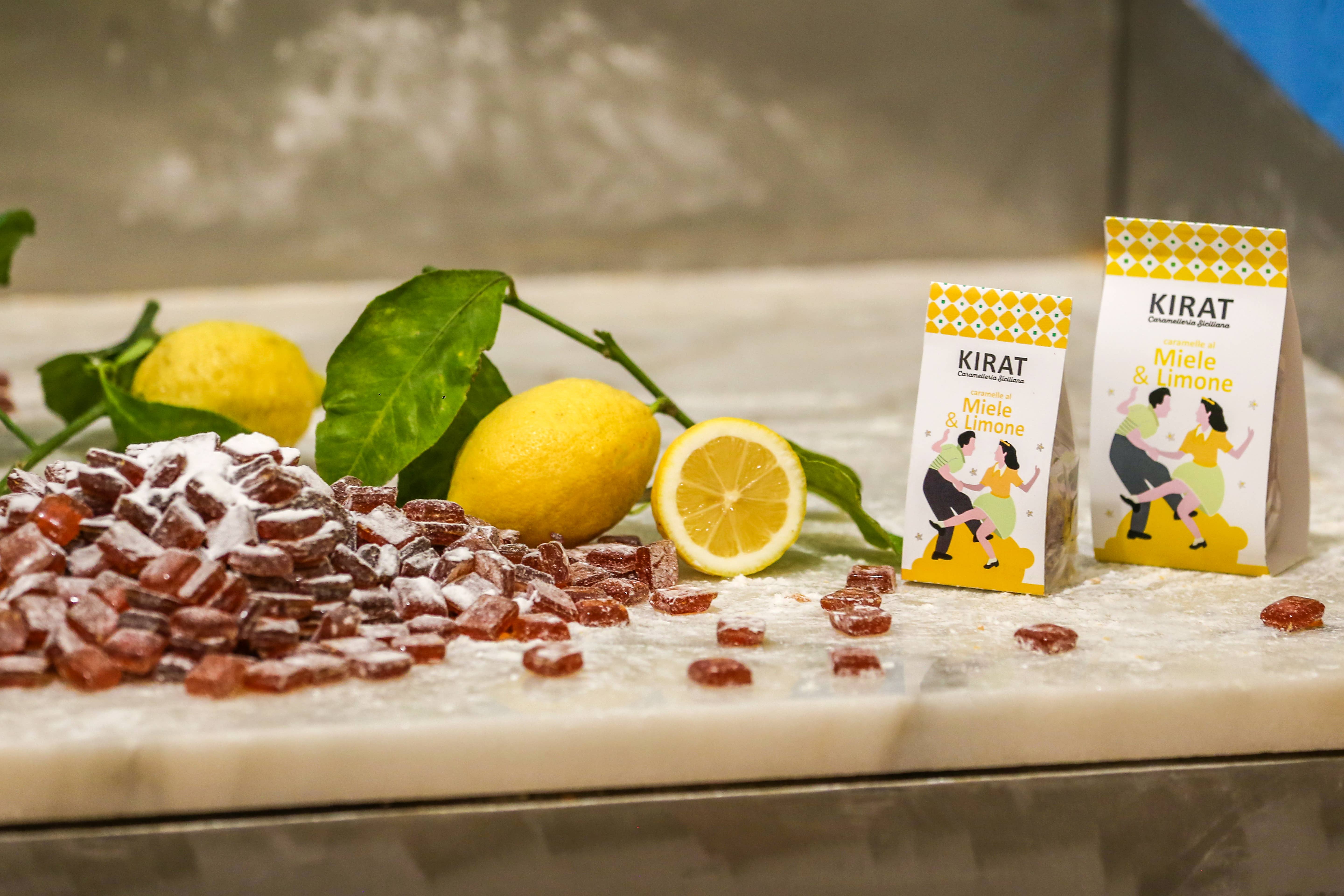 Kirat - Vente Bonbons durs - Bonbons au miel et citron 40 g