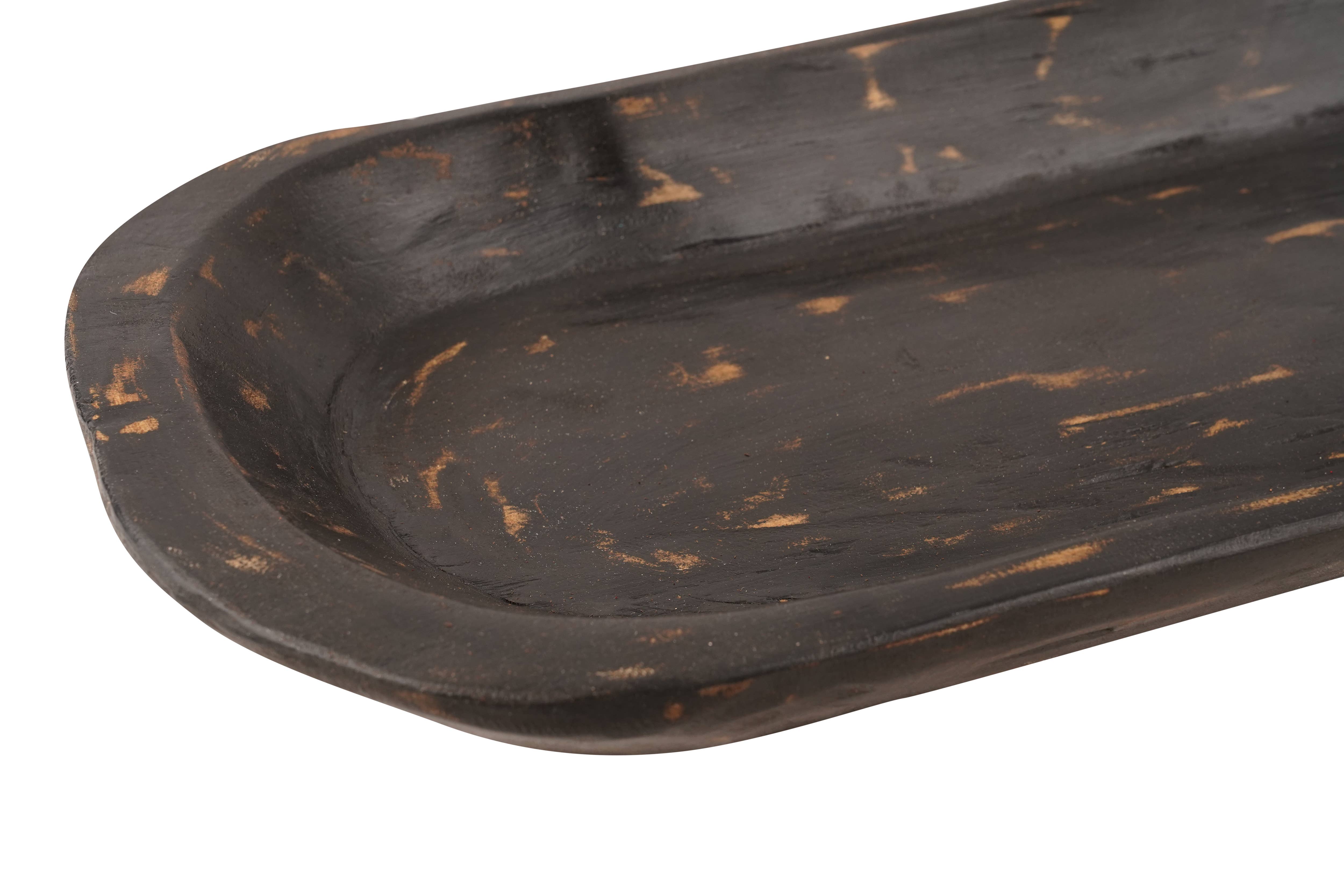 My Amigos Imports - Wholesale Decorative Plate/Dish/Bowl - Bella Dough Bowl-Wood-Home Decor-9W x 29-30L x 2-3D-Medium11