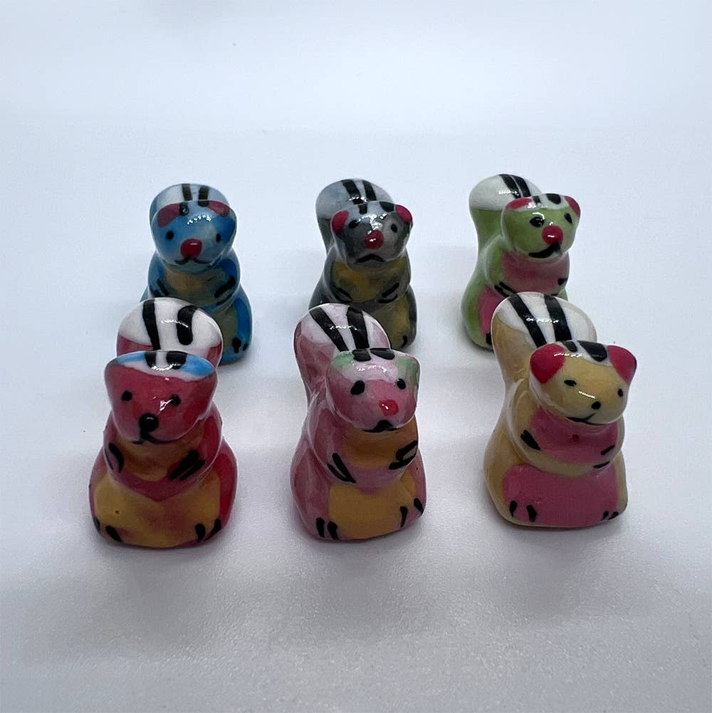 VIE - Wholesale Decorative Figurine - Mini Ceramic Figurine, Assorted Colour, Approx. 2cm122