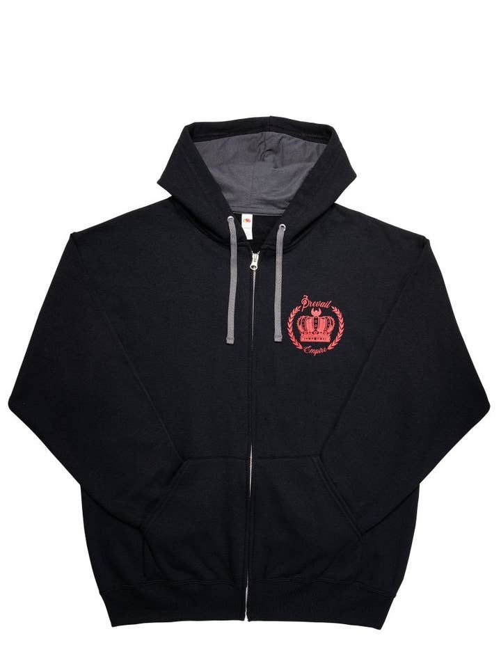 Unisex hættetrøje med lynlås for engroshandel hos Prevail Empire