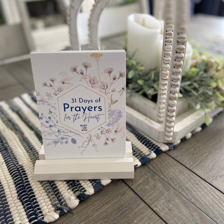 31 Days of Prayers for the Heart Prayer Cards with Display Stand for wholesale by RachelWojo.com