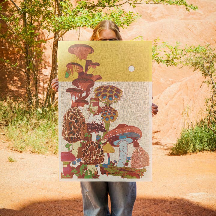 Caroline Clark - Wholesale Art Print - Mushroom Planet Art Print #1