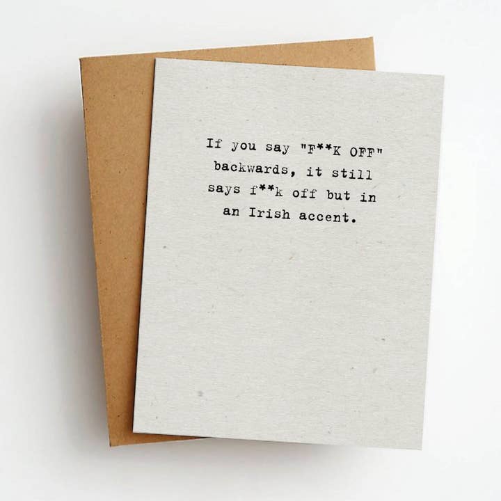 Skel & Co - Wholesale Everyday Greeting Card - F**k Off Funny Everyday Greeting Card