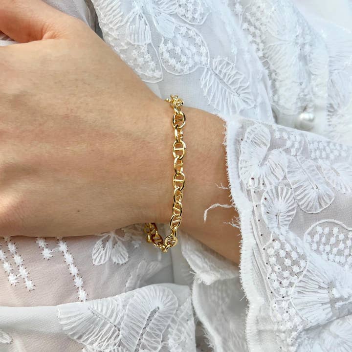 14k Gold Filled Ankerkette Armband für den Großhandel von Rossie Jewellery