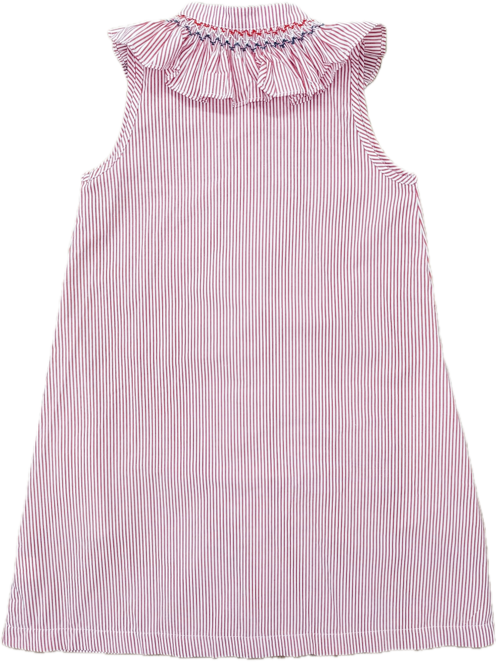 Sun House Children's - Wholesale Dress - Kids - Molly Anne Dress in Red Seersucker6