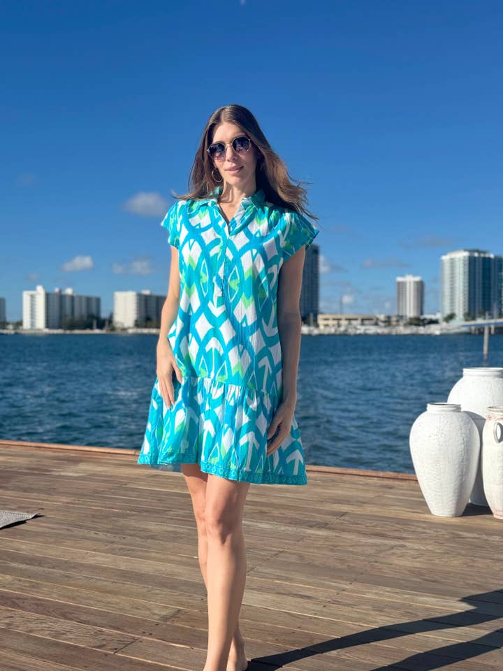 HAVANA MINI | IKAT TURQUOISE voor wholesale door IslaPayal