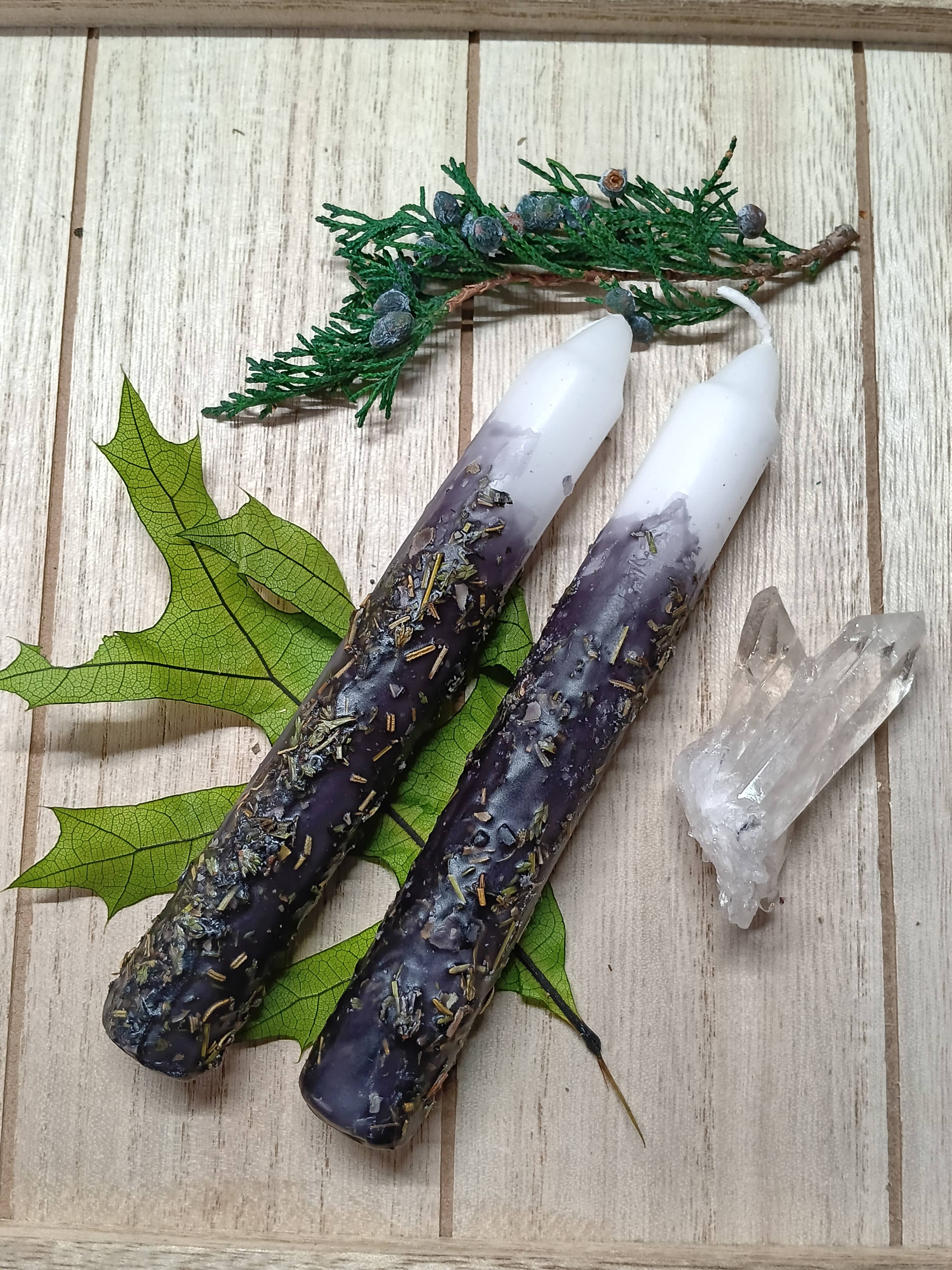 Elemental Earth Shop - Wholesale Tapered Candle/Candlestick - Protection Herbal Intention Candles1