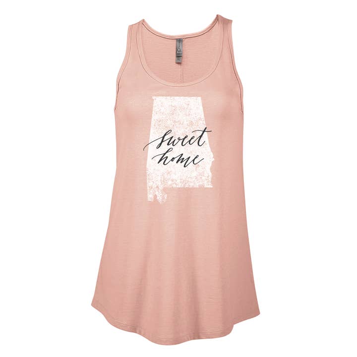 Sweet Home Alabama Women's Flowy Tank for wholesale by Green Pea Press