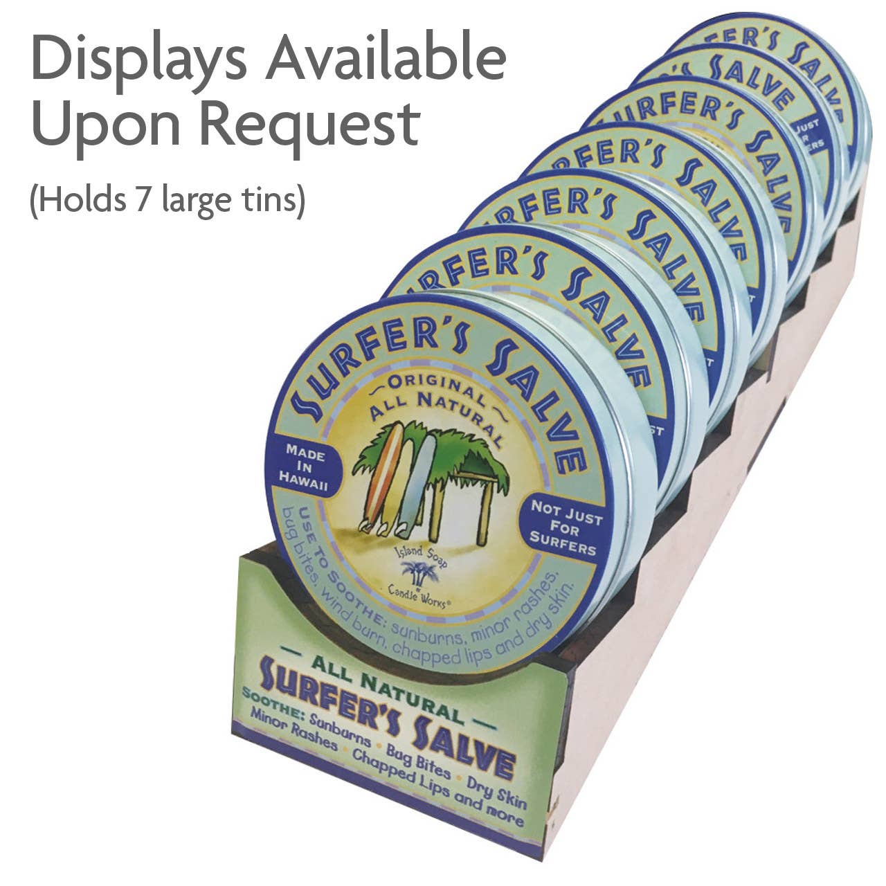 Island Soap & Candle Works - Wholesale Healing Salve/Balm/Cream - Large All Natural Surfer's Salve - 4 oz. Tin3