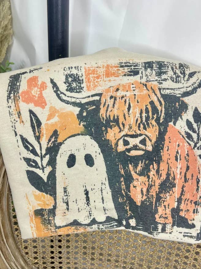 Cow and Ghost (Gildan T-Shirt) for wholesale by 1/2 Penny Wholesale