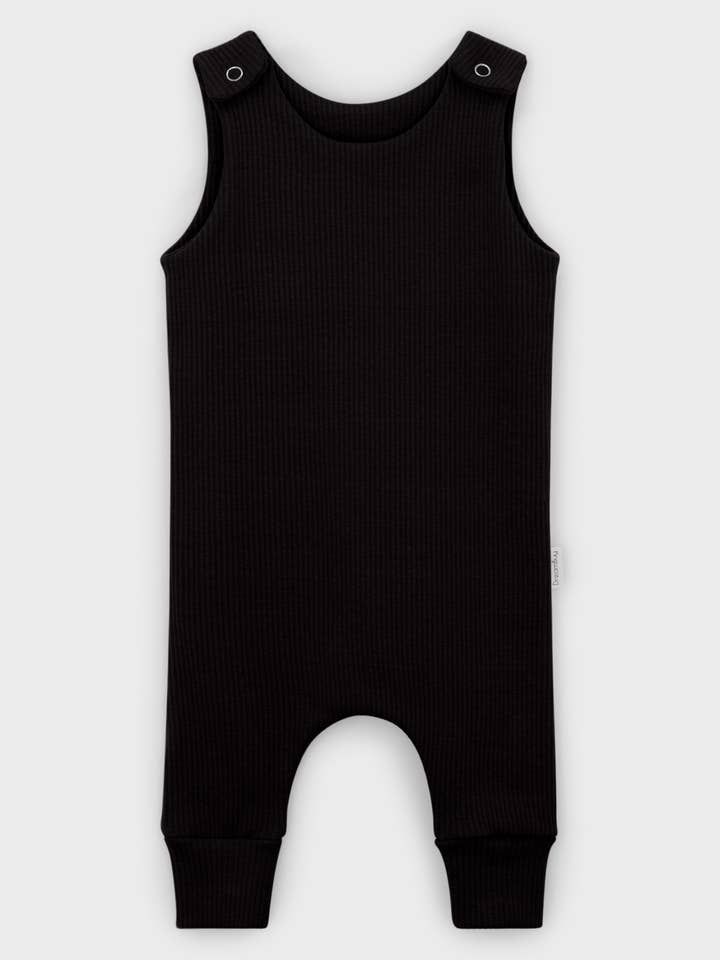 Salopette noire avec barboteuse | Salopette pour bébé. pour la vente par DreamBuy