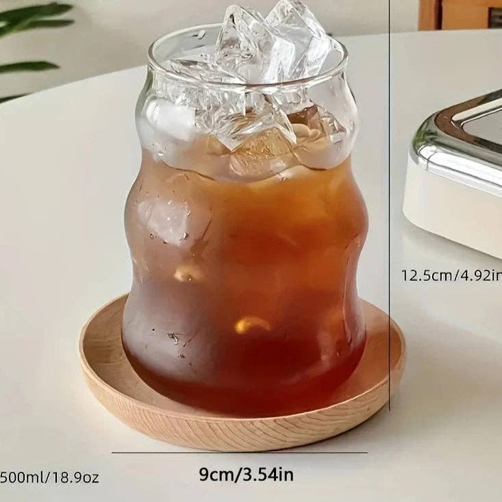 BRECK + FOX - Vente Verre/tasse - Ensemble de 4 gobelets côtelés résistants à la chaleur4