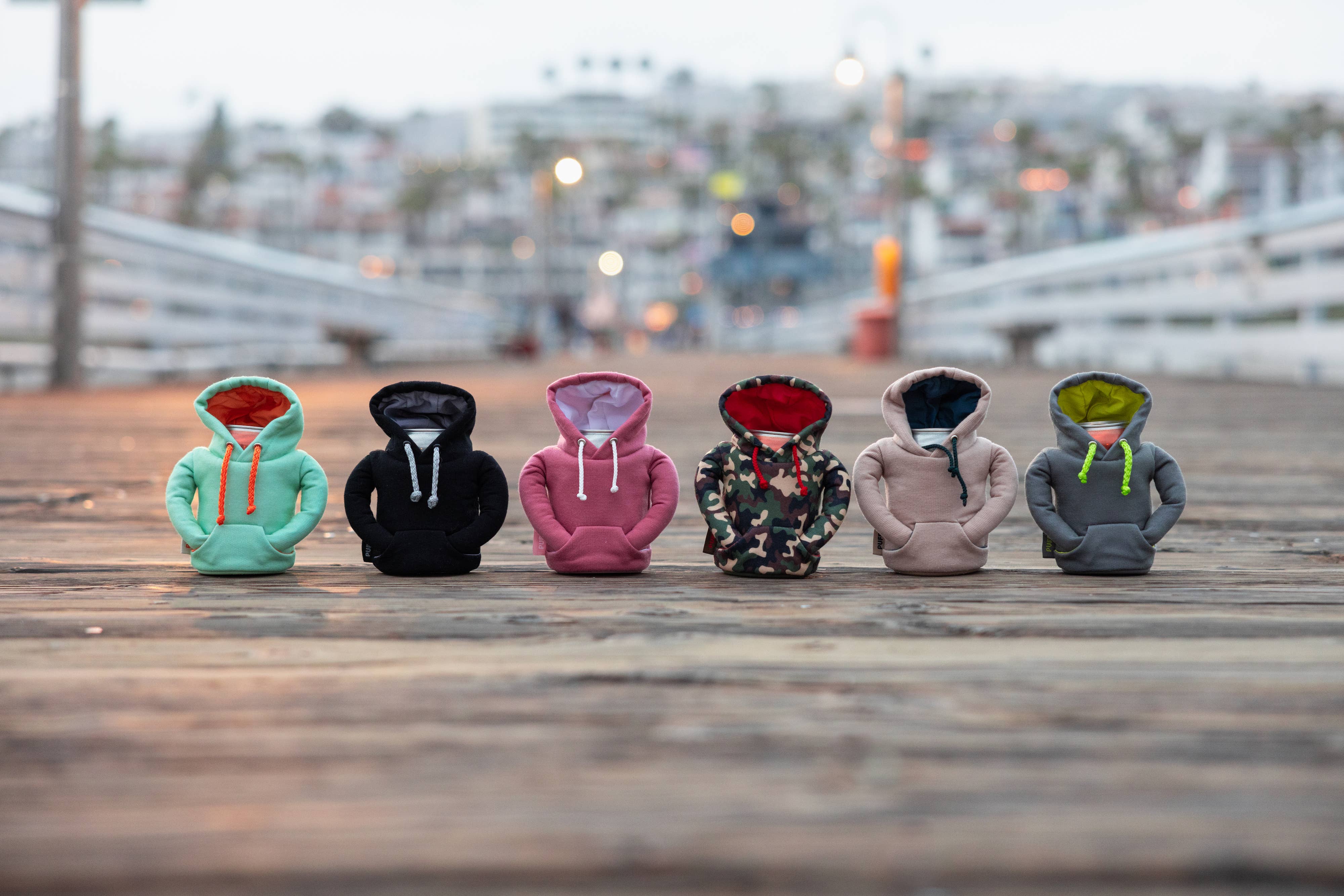 Puffin Drinkwear - Wholesale Sweatshirt - Unisex - Insulated Beverage Cooler - The Hoodie - Seafoam & Apricot10