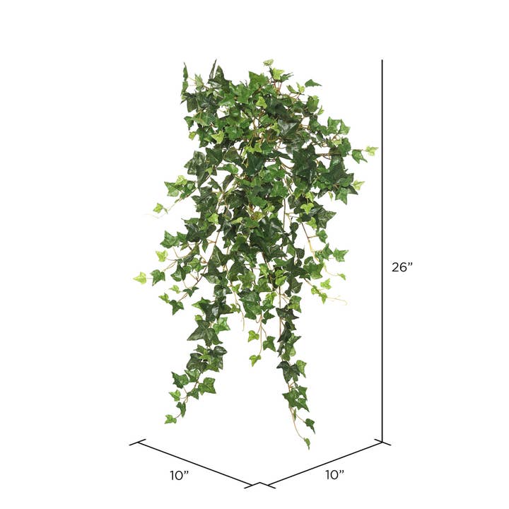 Vickerman - Wholesale Artificial Plant - Vickerman 26" Mini Ivy Hanging Bush-Green2
