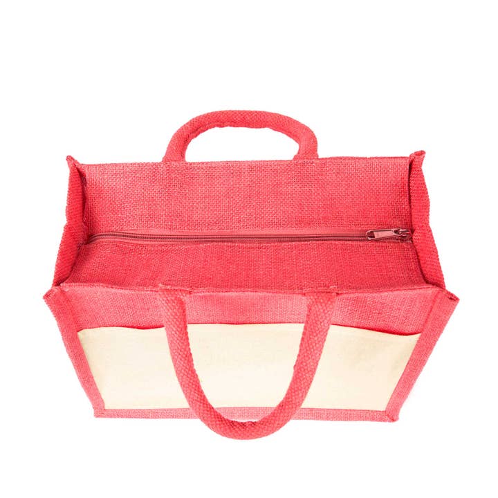 ecojutebags - Wholesale Tote Bag - Unisex - Set of 4 Jute Shopping Bags – Burlap Totes with Pocket13