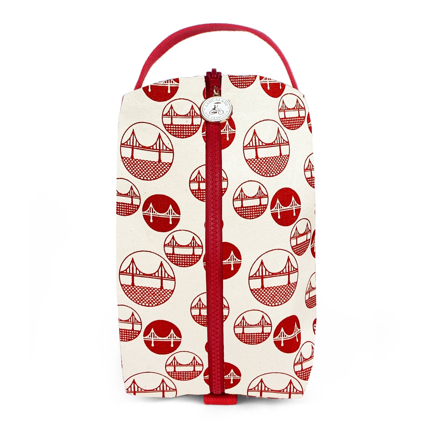 Lady Alamo - Wholesale Toiletry Bag - Unisex - Box Zip: Golden Gate - Unisex Toiletry Bag0