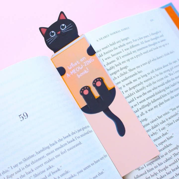Vanessa Forte Art - Wholesale Bookmark - Black Cat Bookmark