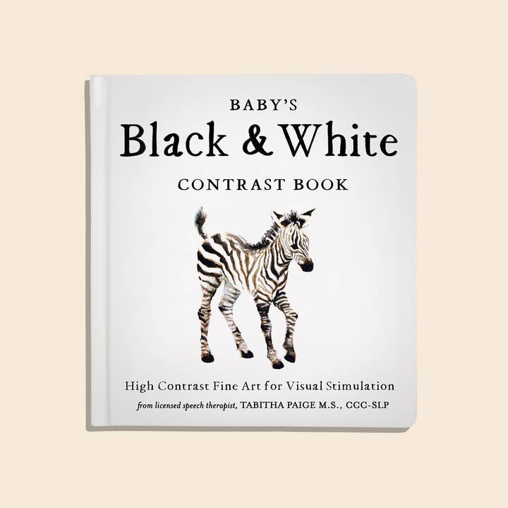 Sort og Hvid Kontrastbog til Baby for engroshandel hos Paige Tate & Co.