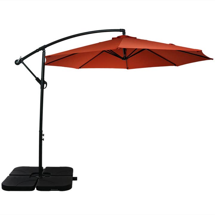 Sunnydaze Decor - Wholesale Patio Umbrella - Square Cantilever Offset Patio Umbrella Base Plates6