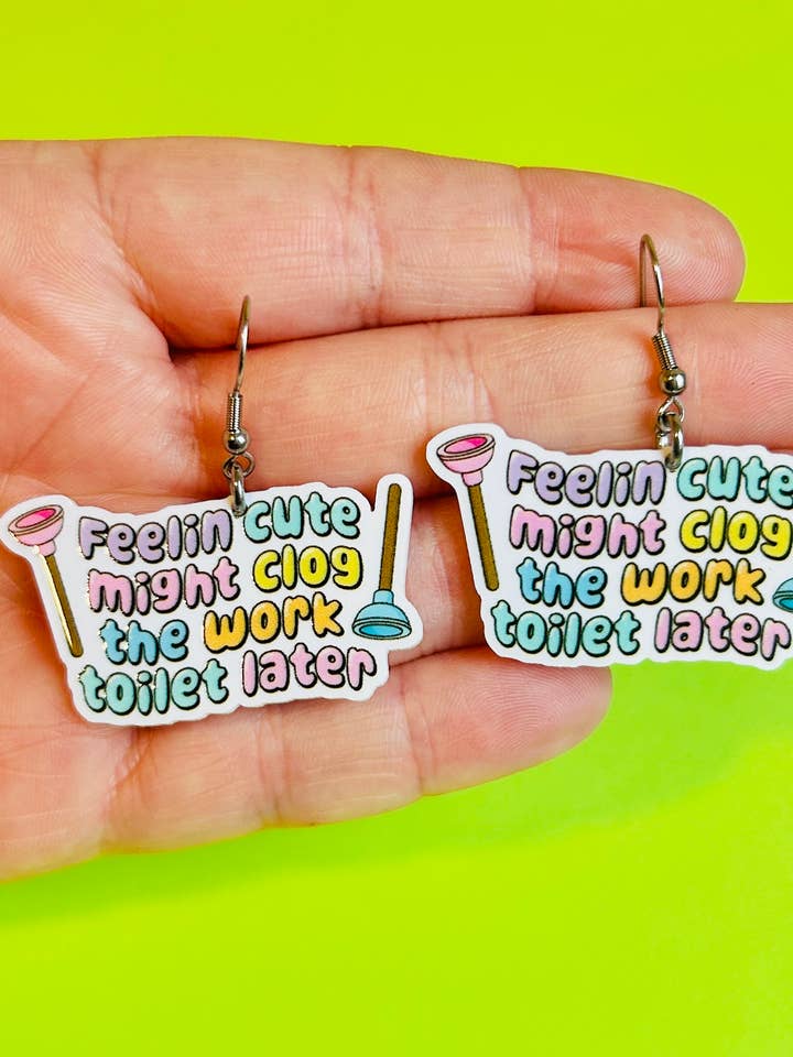 Sjove Øreringe Skøre Øreringe Kontorhumor Sjov Gaveidé for engroshandel hos Alien Bratz