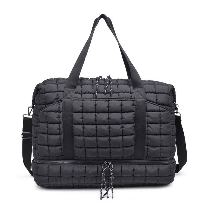 Urban Expressions - Wholesale Weekender Bag - Women's - Globetrotter Quilted Nylon Puffer Travel Weekender