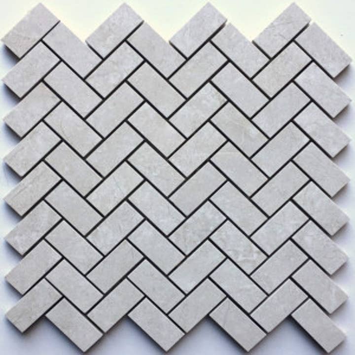 RSTM - Venta al por mayor Azulejos - Azulejo de Porcelana Pulido en Espiga Majestuoso Gris Perla $5.55 /pie cuadrado