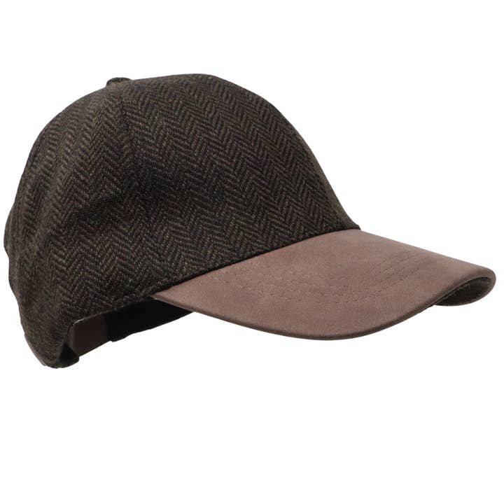 Alba Wholesale - Vendita all'ingrosso Cappellino da baseball - Donna - Berretto da baseball in tweed a spina di pesce