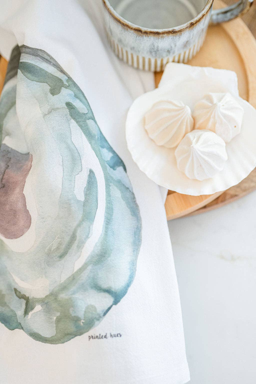 Printed Hues - Wholesale Tea Towel - Masonboro Oyster Tea Towel6