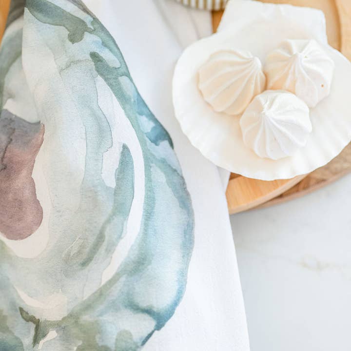Printed Hues - Wholesale Tea Towel - Masonboro Oyster Tea Towel6