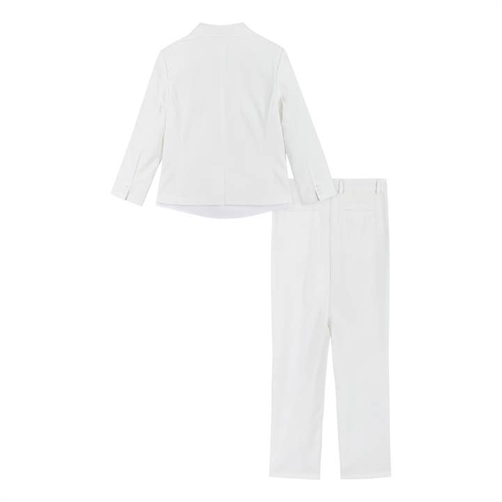 Andy & Evan – Großhandel Anzug-Set – Kinder – Tween Anzug-Set für Jungen, Weiß, Kommunion, Hochzeit, 4-teilig