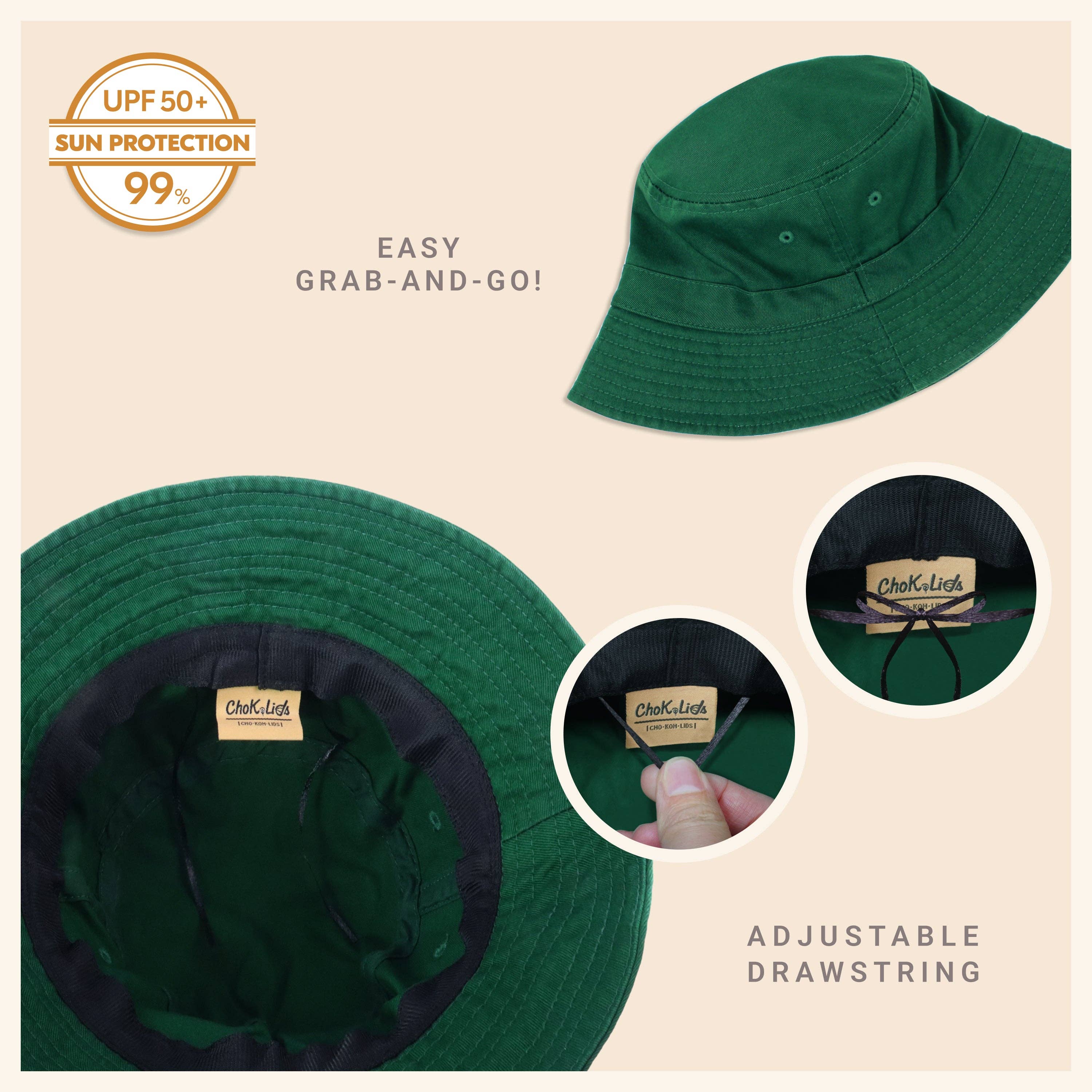 ChoKoLids – Engroshandel Bucket hat - Dame – CHOK.LIDS lærred spand hat37